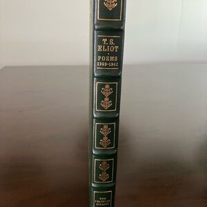 T.S. Eliot Poems 1909-1962 Leather book from the Franklin Library. 1979